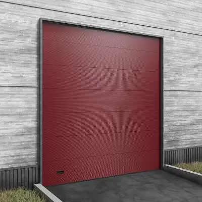 Ворота для производств и складов серии ProPlus Промышленные ворота цвет пурпурно-красный
